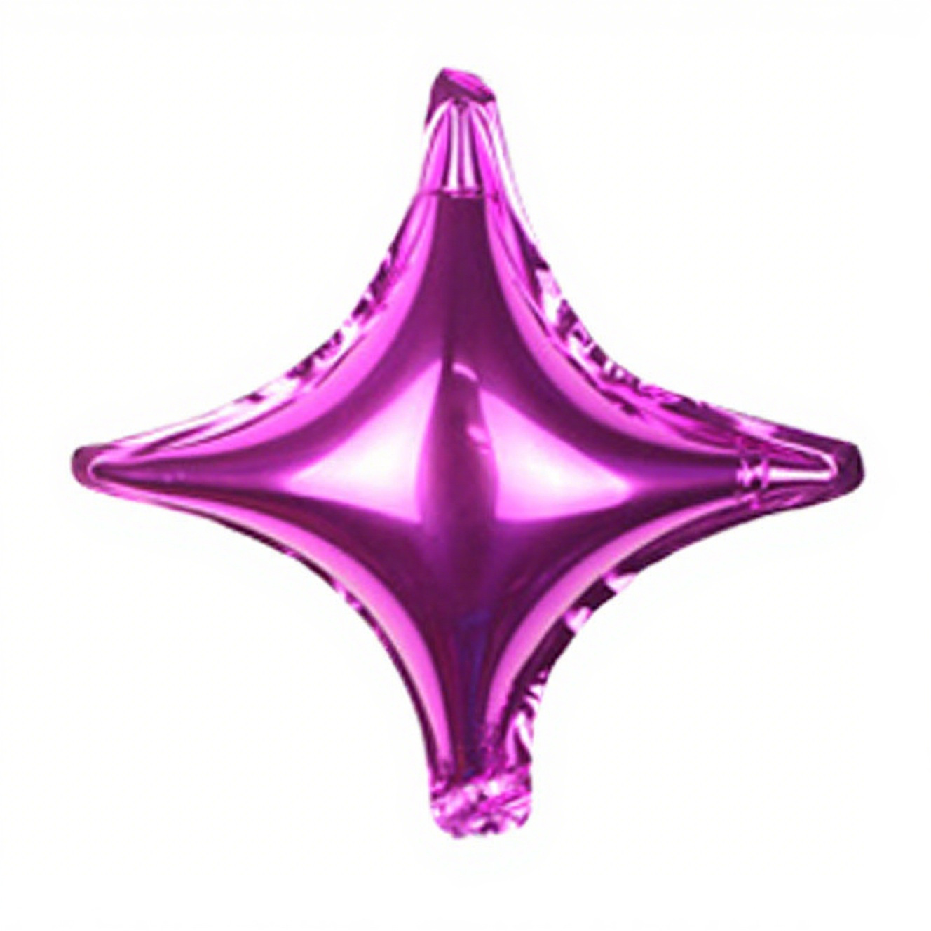 10 inch Rose Red 4-Point Star Foil Balloon