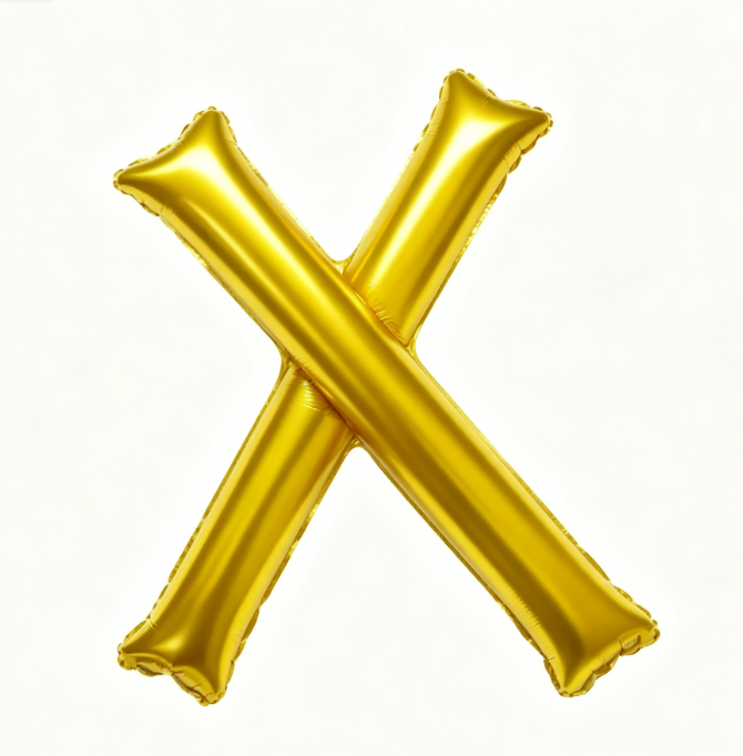 Long Gold Cheer Stick Foil Balloon