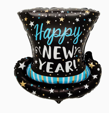 New Year Hat Shaped Foil Balloon