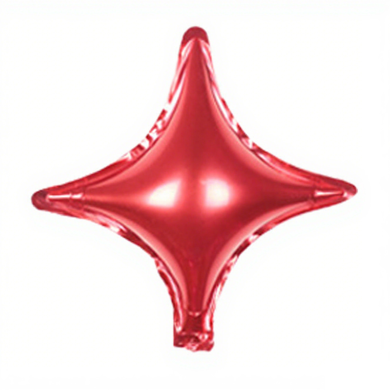 10 inch Red 4-Point Star Foil Balloon