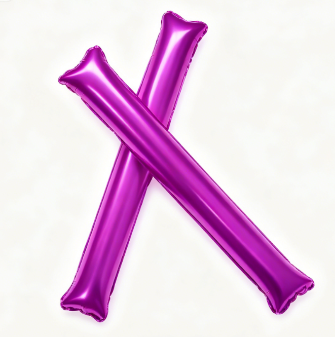 Long Rose Red Cheer Stick Foil Balloon