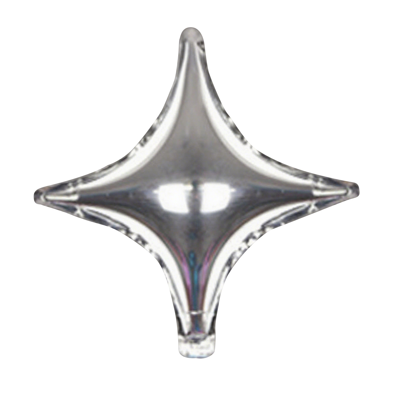 10 inch Sliver 4-Point Star Foil Balloon