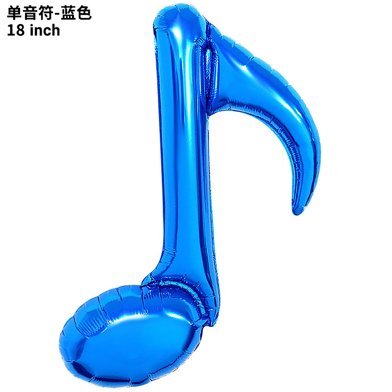 18 inch Blue Single Note Foil Balloon