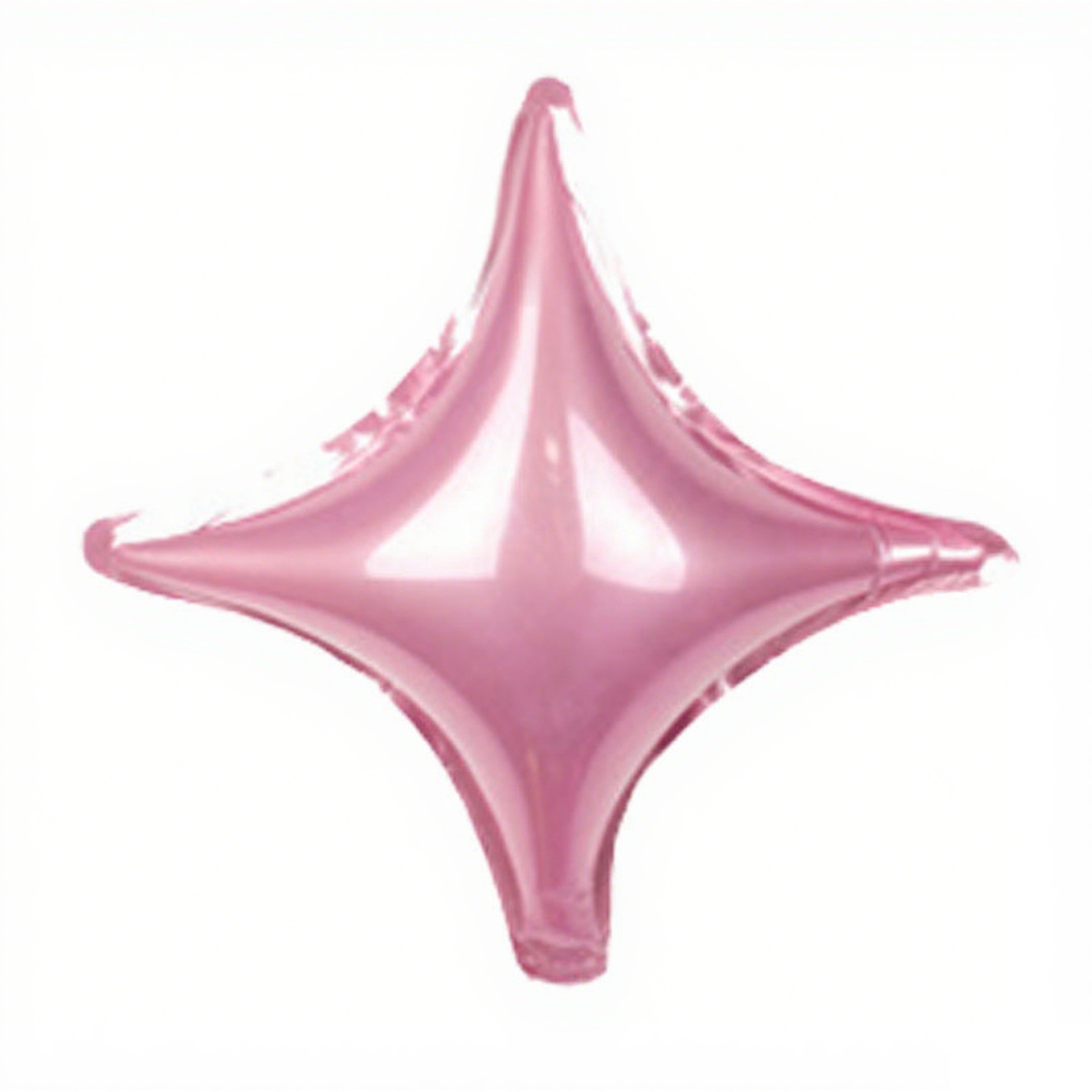 10 inch Pearl Pink 4-Point Star Foil Balloon