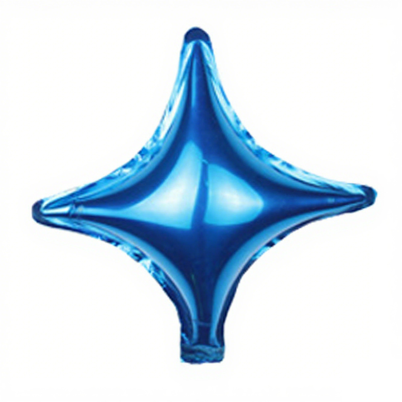 10 inch Blue 4-Point Star Foil Balloon