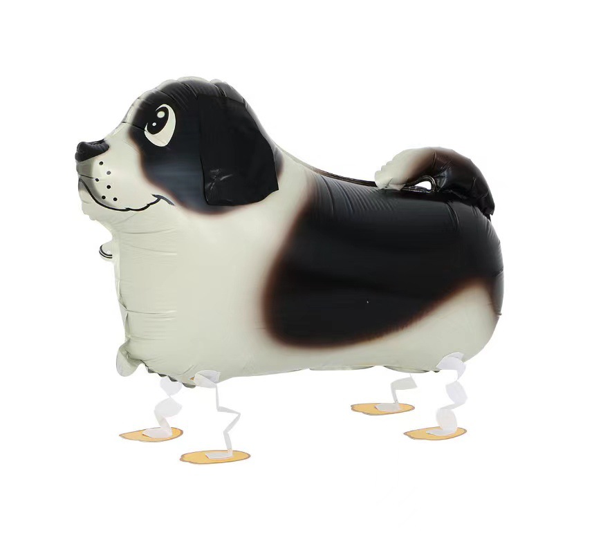 Ground Walking Spotted Dog Shaped Foil Balloon