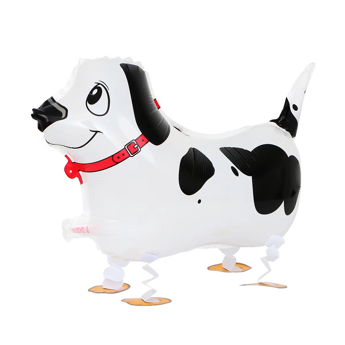 Ground Walking Spotted Dog Shaped Foil Balloon
