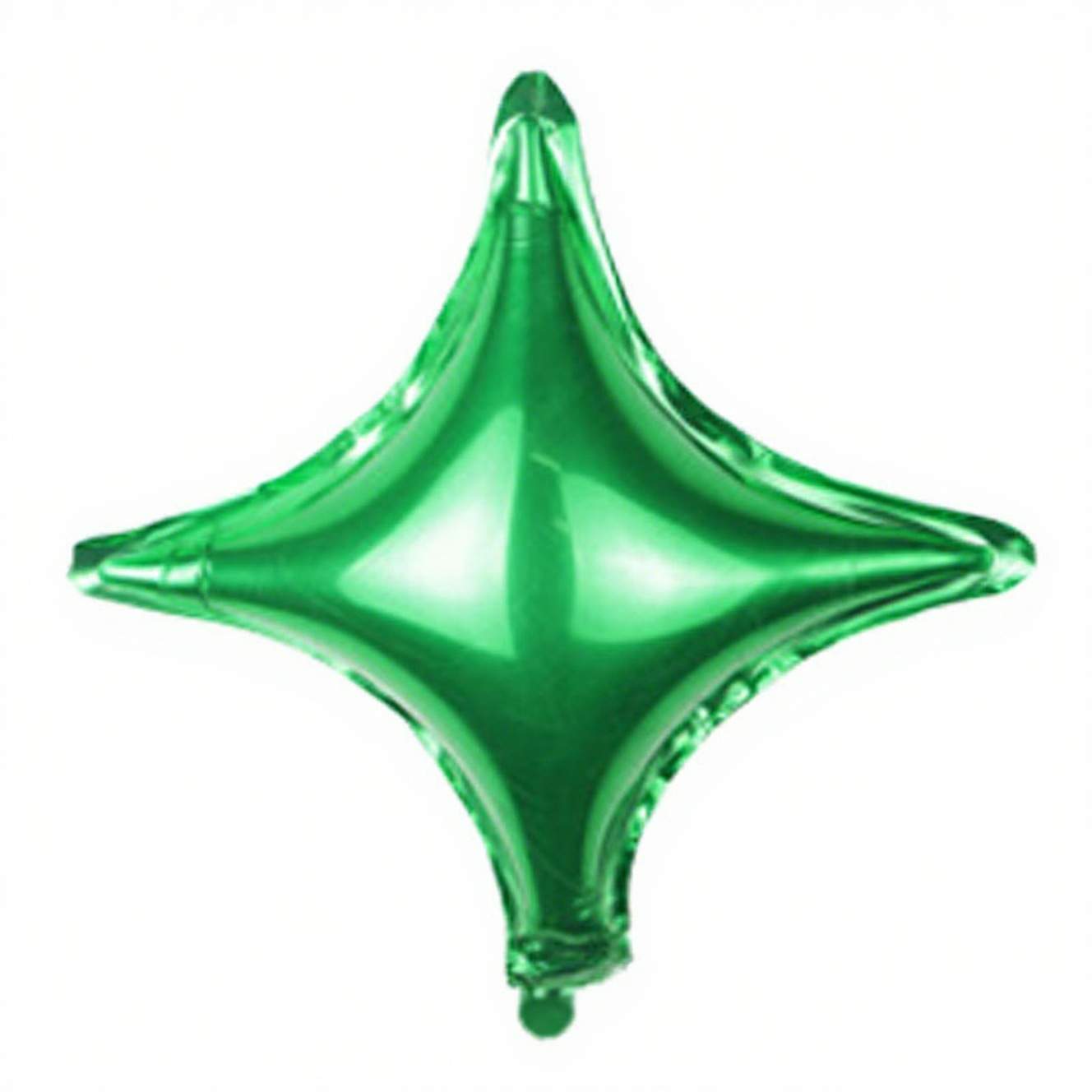 10 inch Green 4-Point Star Foil Balloon