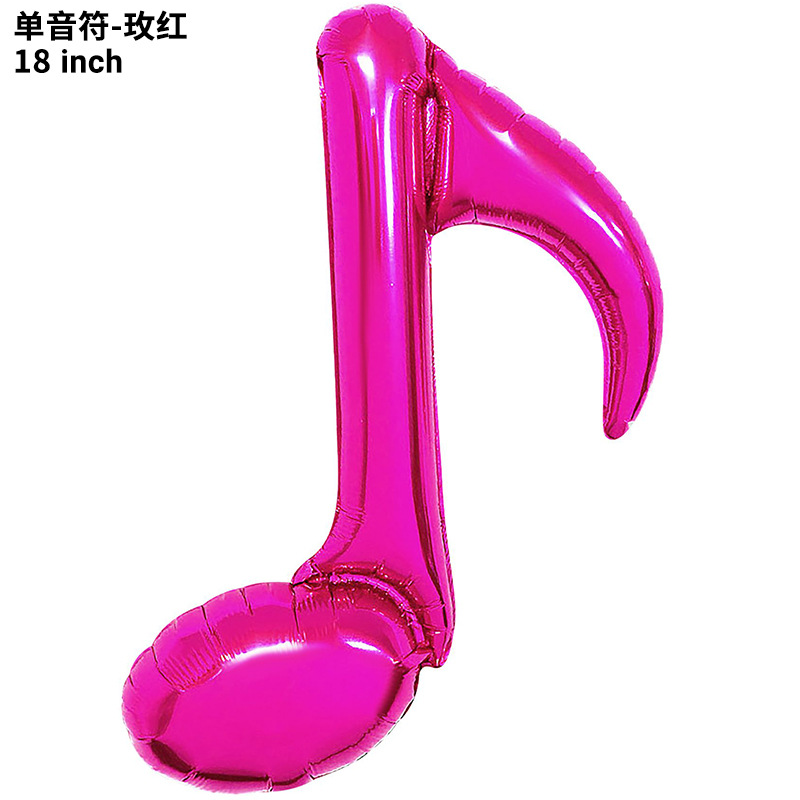 18 inch Rose Red Single Note Foil Balloon