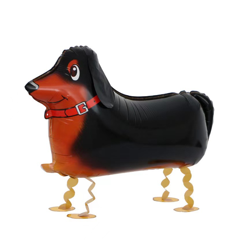 Ground Walking Dachshund Shaped Foil Balloon