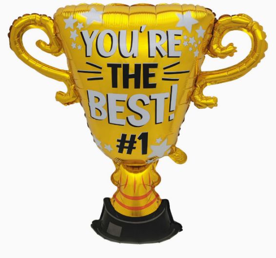 Graduation Theme Trophy Shaped Foil Balloon