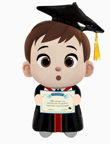 Graduation Theme Male Doctor Shaped Foil Balloon