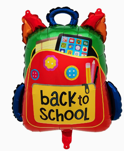 Back-to-school Schoolbag Shaped Foil Balloon