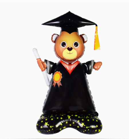 Graduation Standing Doctor Bear Shaped Foil Balloon