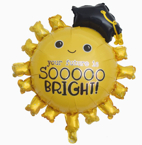 Graduation Theme Graduation Sun Shaped Foil Balloon