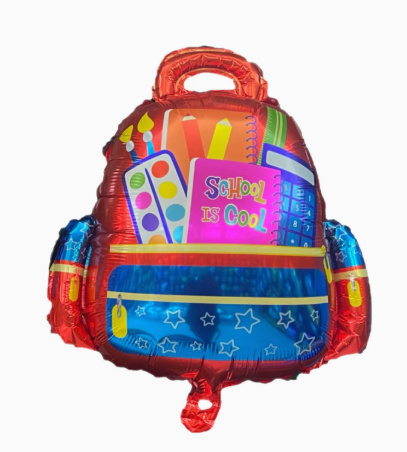 Graduation Theme Schoolbag Shaped Foil Balloon