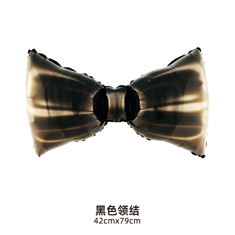 Father's Day Black Retro Bow Tie Shape Balloon
