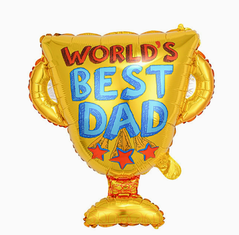 Father's Day Trophy Shaped Foil Balloon