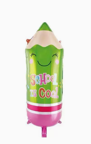 Graduation Theme Green Pencil Shaped Foil Balloon