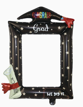 Graduation Theme Frame Shaped Foil Balloon