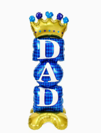 Father's Day Standing DAD Shaped Foil Balloon