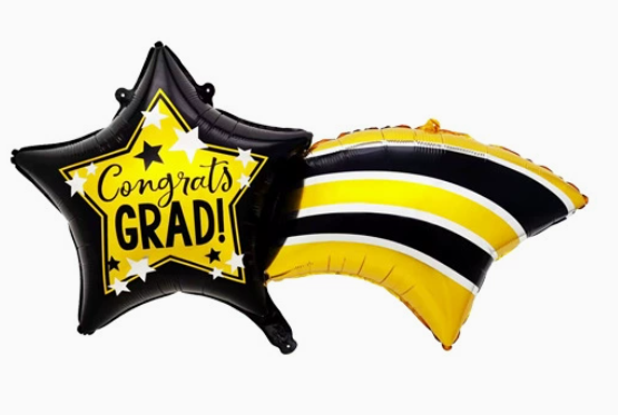 Graduation Theme Meteor Shaped Foil Balloon