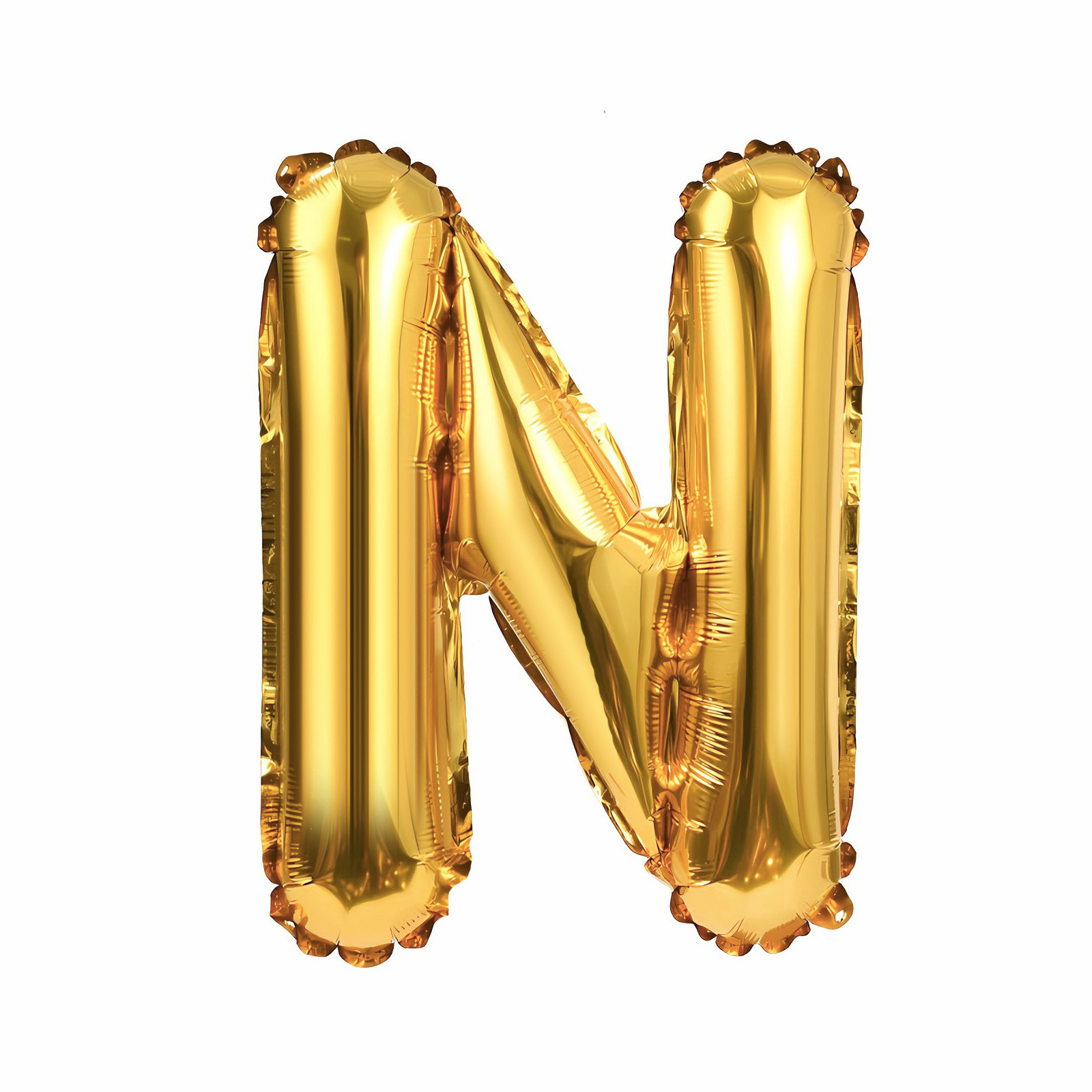 16 inch Gold Letter N Foil Balloon