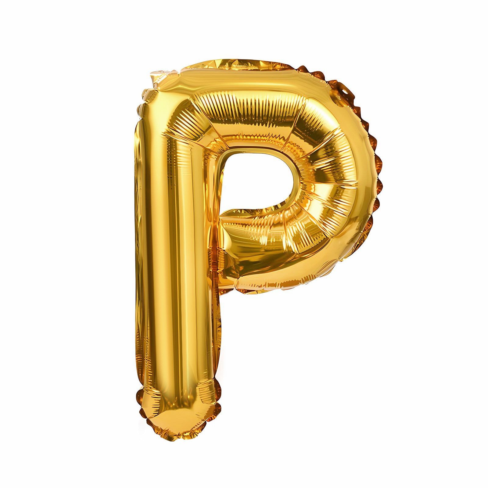 16 inch Gold Letter P Foil Balloon