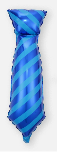 Father's Day Blue Tie Shaped Foil Balloon