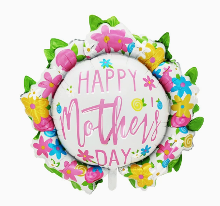 Mother‘s Day Theme Irregular Wreath Shaped Foil Balloon