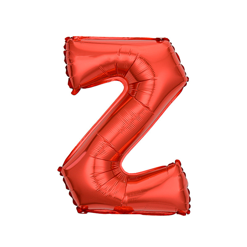 16 inch Red Letter Z Foil Balloon
