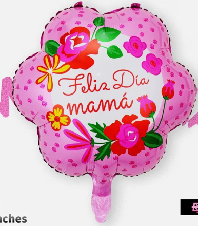 Mother‘s Day Theme Hot Pink Flower Shaped Foil Balloon