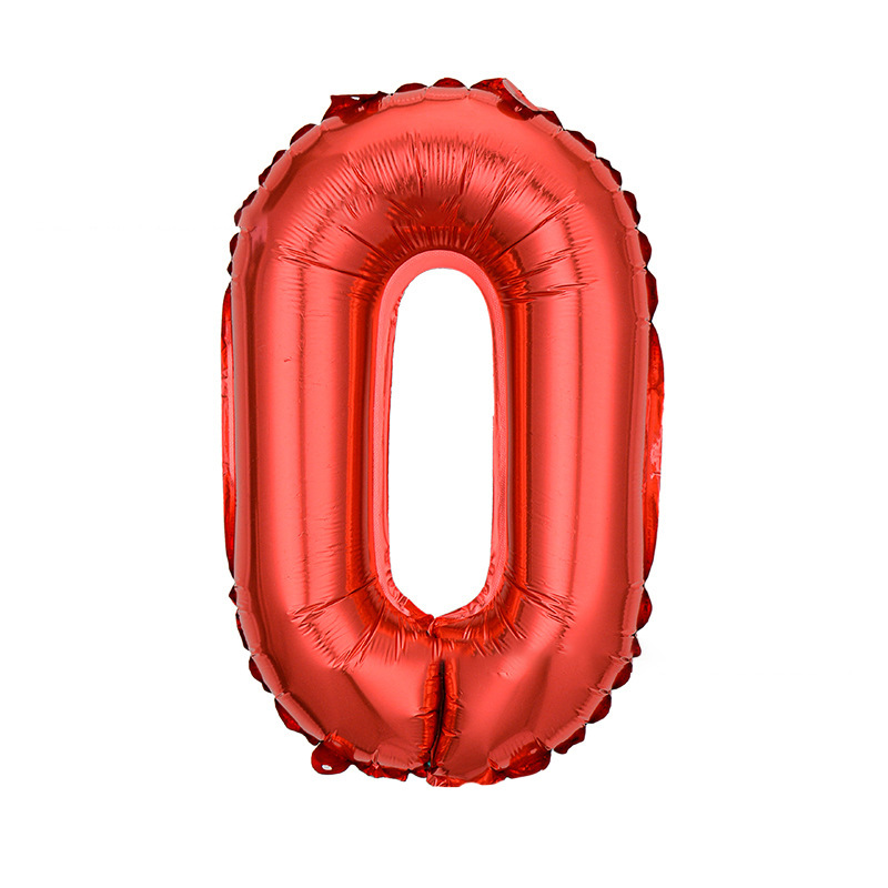 16 inch Red Letter O Foil Balloon