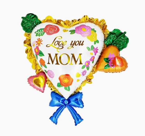 Mother‘s Day Theme Heart Shaped Foil Balloon