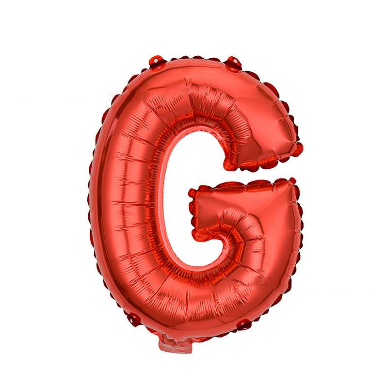 16 inch Red Letter G Foil Balloon