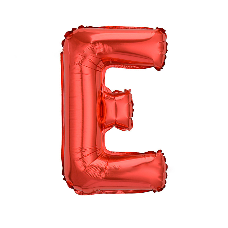 16 inch Red Letter E Foil Balloon