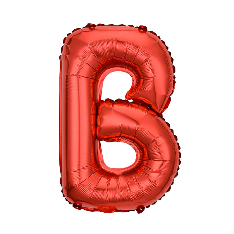 16 inch Red Letter B Foil Balloon