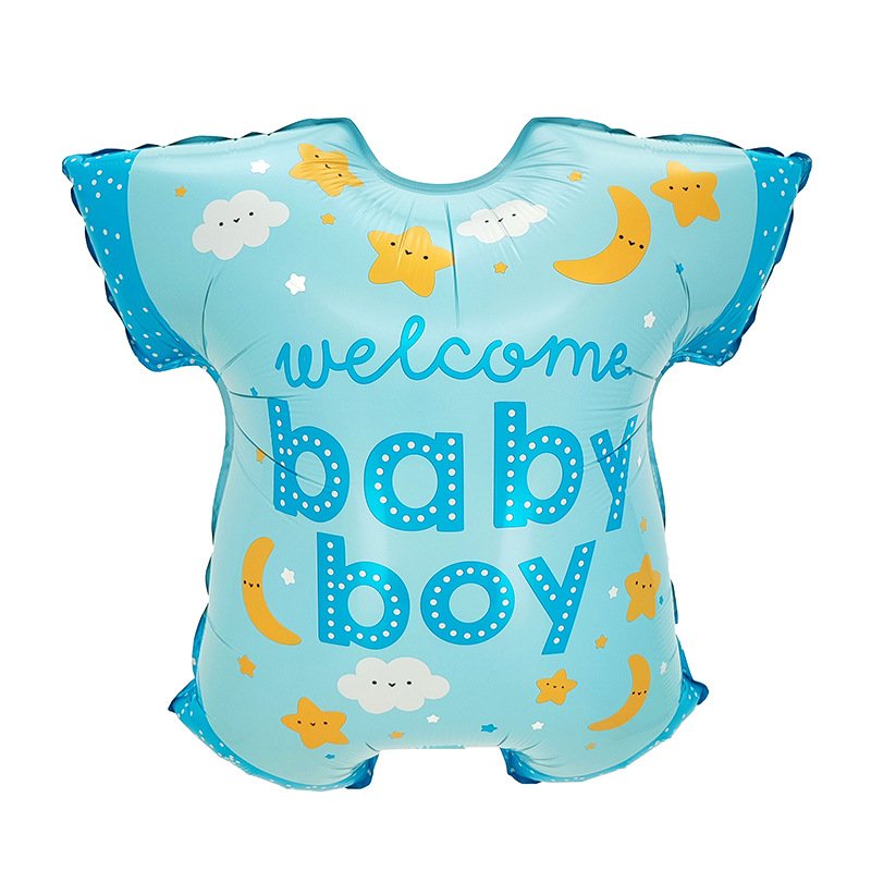 Baby Shower Theme Baby Boy Blue T-shirt Shaped Balloon
