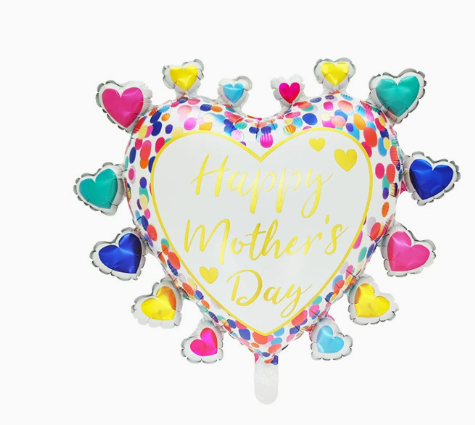 Mother‘s Day Theme Colorful Starry Sky Shaped Foil Balloon