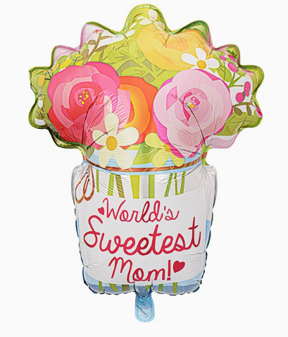Mother‘s Day Theme Bouquet Shaped Foil Balloon