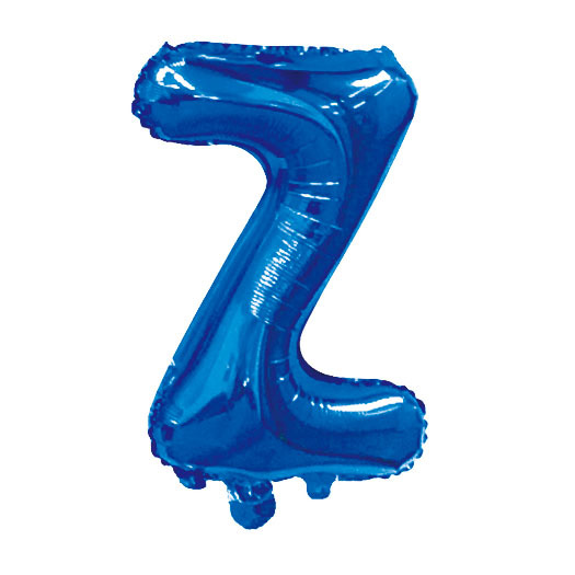 16 inch Blue Letter Z Foil Balloon