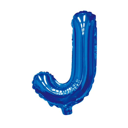 16 inch Blue Letter J Foil Balloon