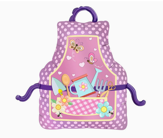 Mother‘s Day Theme Pink Apron Shaped Foil Balloon