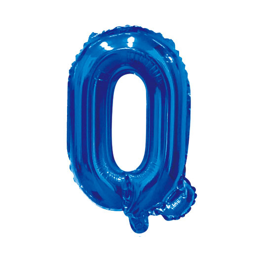 16 inch Blue Letter Q Foil Balloon