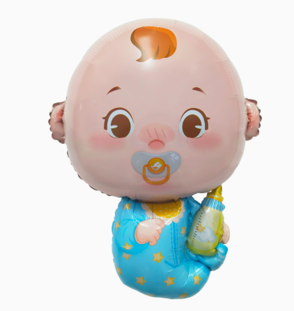 Baby Bottle Boy Shaped Foil Balloon