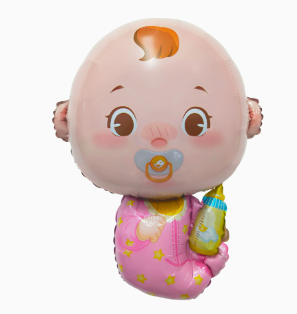 Baby Bottle Girl Shaped Foil Balloon
