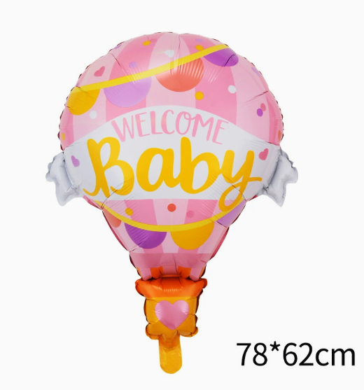 Hot Air Balloon Pink Shaped Foil Balloon