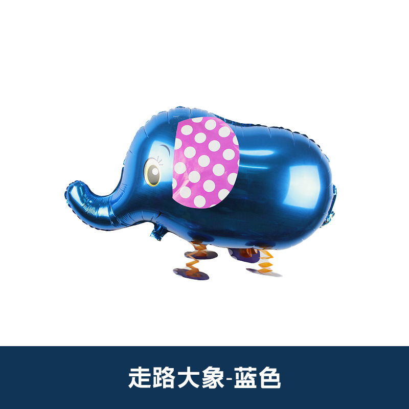 Animal Theme Blue Walking Elephant Shaped Balloon