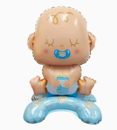 Cute Standing Baby Boy Shaped Foil Balloon