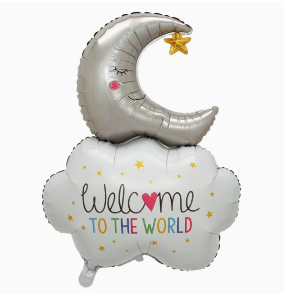  Cloud and Moon Shaped Foil Balloon